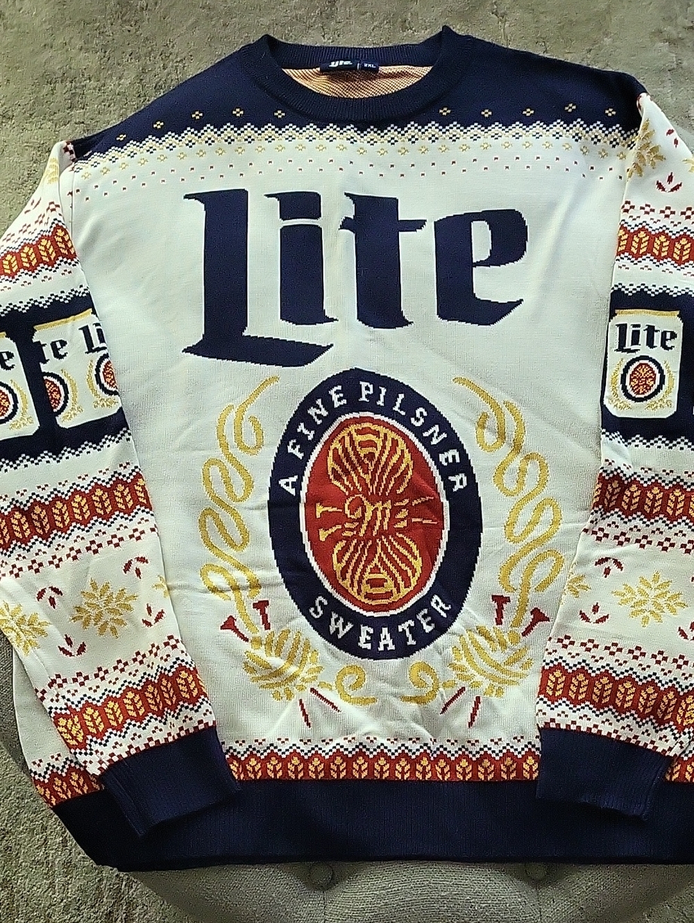 Miller Lite Men's Ugly Christmas Sweater - 2XL
